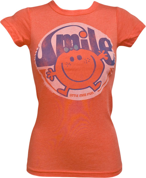 Junk Food Retro Ladies Little Miss Fun Smile T-Shirt from Junk Food
