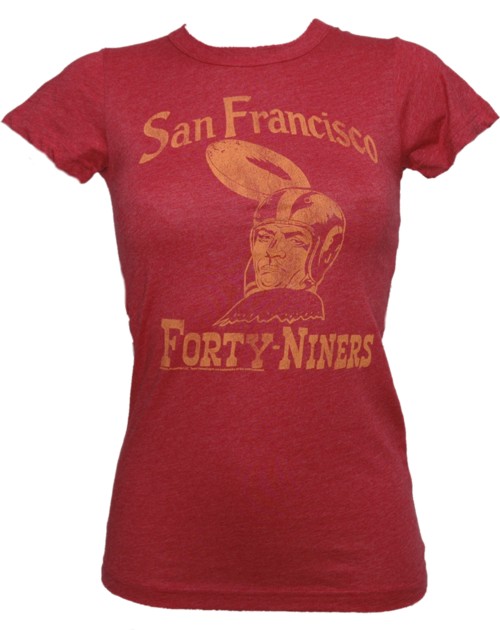 Junk Food San Francisco Forty Niners Ladies NFL T-Shirt from Junk Food