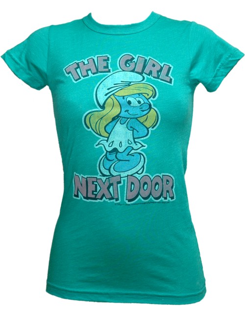 Junk Food Smurfette Girl Next Door Ladies T-Shirt from Junk Food