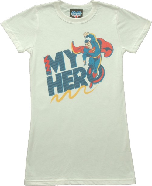 Superman My Hero Ladies T-Shirt from Junk Food