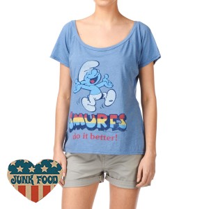 T-Shirts - Junk Food Smurfs Do It