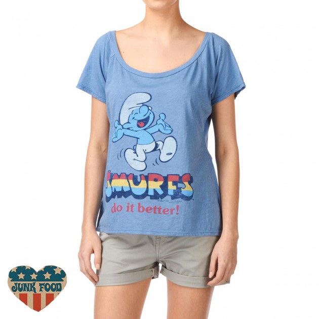 Junk Food Womens Junk Food Smurfs Do It Better T-Shirt -