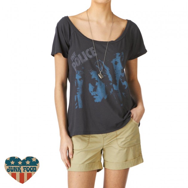 Junk Food Womens Junk Food The Police T-Shirt - Night