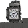 ``Phantom Black`` Leather Diamond Watch