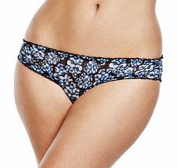 Black printed Brazilian briefs