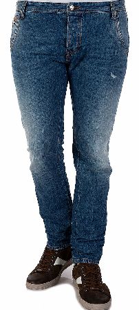 Just Cavalli Blue Faded Wash Jeans