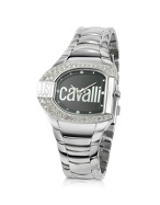 Just Cavalli Jc Logo - Crystal Black Dial Bracelet Watch