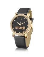 Just Cavalli JC Moon - Swarovksi Framed Logo Dial Gold Plated
