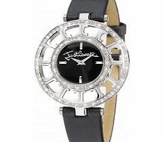Just Cavalli Ladies Black Multilogo Watch
