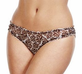Leopard print Brazilian briefs
