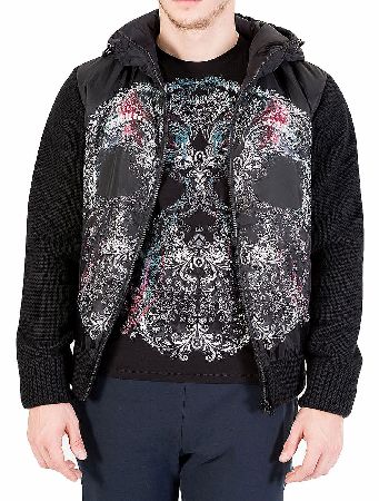 Just Cavalli Skull Print Hooded Jacket