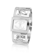 Just Cavalli Squared - Logo Stainless Steel Link Bracelet Watch