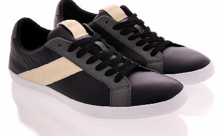 Just Cavalli Suede Panel Logo Trainers Black