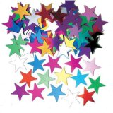 Just For Fun Confetti Shapes - Jumbo Stars: Multicoloured