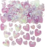 Just For Fun Confetti Shapes - Loving Hearts (embossed): Iridescent/Pearly