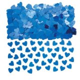 Just For Fun Confetti Shapes - Sparkle Hearts: Blue