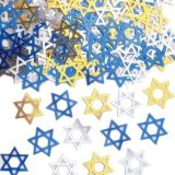 Just For Fun Confetti Shapes - Star of David: Metallic Mix