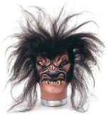 Half Mask (rubber, with hair) - Werewolf
