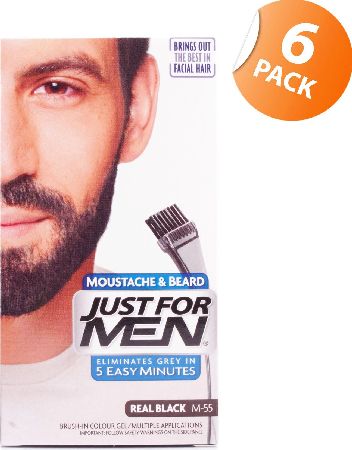 Just For Men, 2102[^]0105422 Brush-In Facial Hair Colour Real