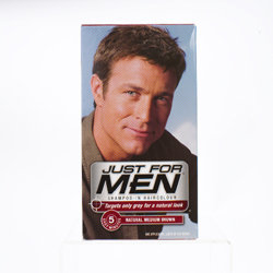 just For Men Shampoo-in Hair Colorant Medium Brown 2 For andpound;10