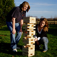 MEGA HI TOWER - WOODEN STACK TOWER GARDEN GAME
