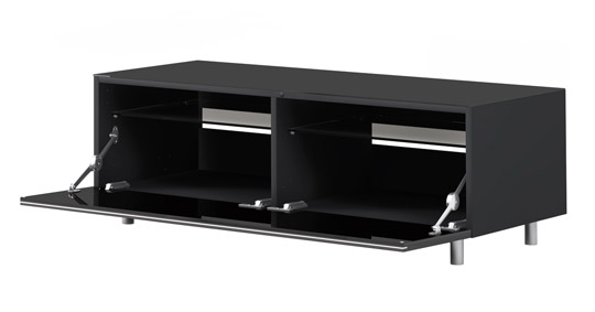 Just Racks Just-Racks JRL1100 Black Gloss TV Cabinet JRL-1100