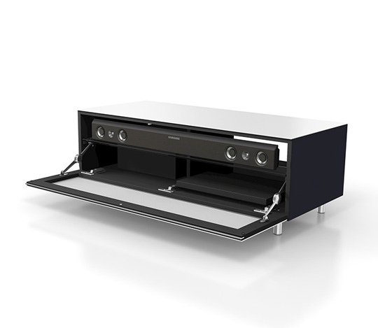 Just Racks Just-Racks JRL1101 Snow White TV Cabinet With