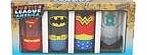 Justice League Set of 4 Glass Tumblers - Justice League of America (JLA)
