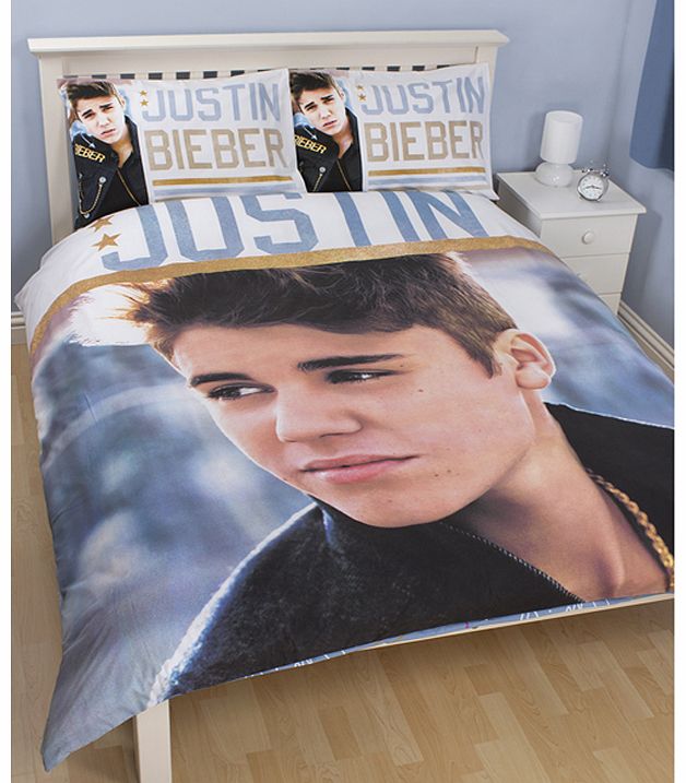 Justin Bieber Stars Double Panel Duvet Cover Set