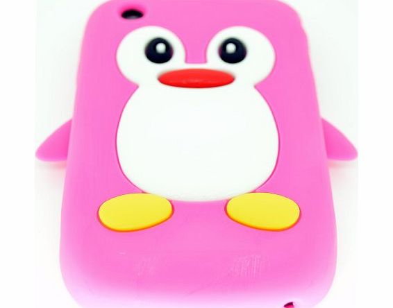 Justin Case Blackberry Curve 8520 Smartphone Contract Or Pay As You Go Penguin Cute Animal Red Silicone / Skin / Case / Cover / Shell / Protector / Mobile / Phone / Smartphone / Accessories.