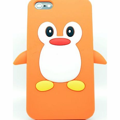 Justin Case Iphone 5 Smartphone Contract Or Pay As You Go Penguin Cute Animal Orange Silicone / Skin / Case / Cover / Shell / Protector / Mobile / Phone / Smartphone / Accessories.