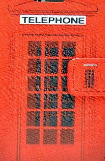 Samsung Galaxy S3 Mini i8190 Red London Telephone Box Printed PU Leather Purse Wallet Case With Credit Bank Charge Card Slots And Screen Protector Accessories Smartphone Mobile Phone Cover