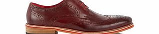 JUSTIN REECE Dover wine leather brogues