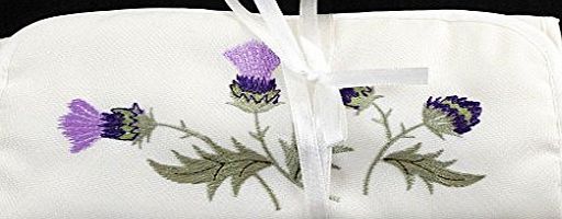 Justina Claire Jewellery Roll in an Alba Thistle Design