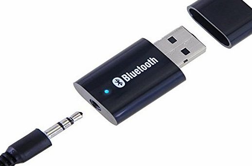 JUSTOP BTR003 Bluetooth Stereo Audio Receiver USB Powered , Universal Music Adapter For Speakers / Car stereo / Music Sound System (BTR003)