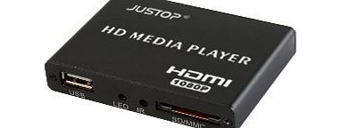 HD Media Box Player Full HD 1080P HDMI Out, 5.1 Surround Sound Out - Play Movies / Music / Photos / Files directly on your TV