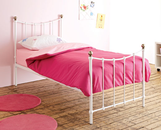 Justwise group ltd Single Jasmine Bedstead - White