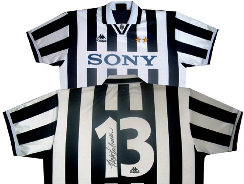 Juventus Mark Juliano match worn and signed shirt