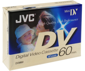 JVC Digital Mini DV 60min Tape - Ref. M-DV60DE - 10 PACK CRAZY SPECIAL !
