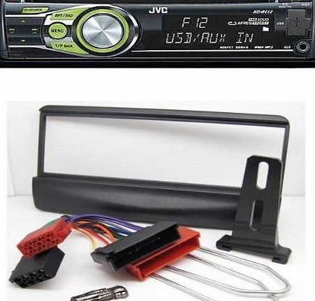 JVC FORD FIESTA - ESCORT CAR STEREO FULL FITTING KIT FROM START TO FINISH. INCLUDES A JVC KD-R422 SINGLE CD/MP3/USB PLAYER. (Please Note Stereo Illumination may vary)