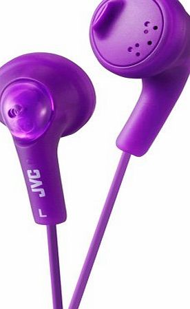 JVC GUMY In-Ear Audio Headphones for iPod, iPhone, MP3 and Smartphone - Purple