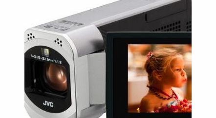 JVC GZ-VX715SEK Everio Full HD Memory Digital Camcorder - Silver (3.3MP, 10x Optical Zoom) 3.0 inch LCD
