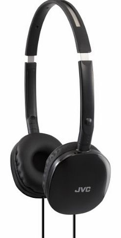 JVC HA-S160-B-E FLATS Lightweight Headphones - Black