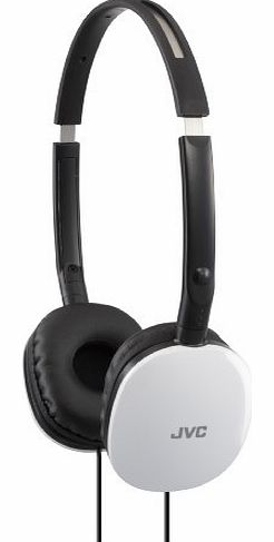 JVC HA-S160-W Flats Foldable Style Stereo Headphone - White