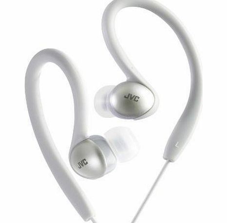 JVC Splash Proof Sports Ear Clip Headphones - Silver