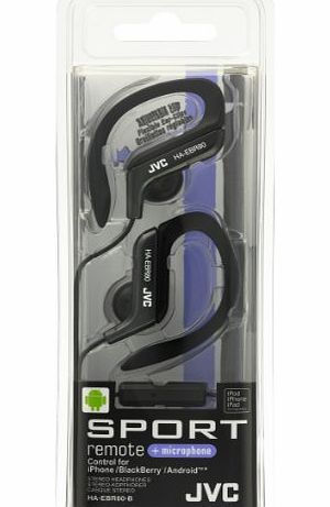 Sports Clip Headphones with Mic and Remote for iPod / iPhone / MP3 Devices - Black/Red