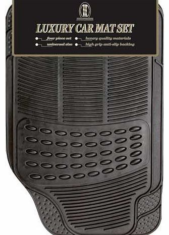 JVL Rubber Luxury 4 Piece Car Mat Set