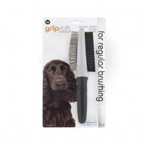 JW Pet Gripsoft Grooming Double Sided Brush Single