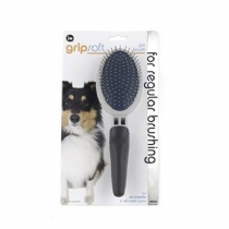JW Pet Gripsoft Grooming Pin Brush Single