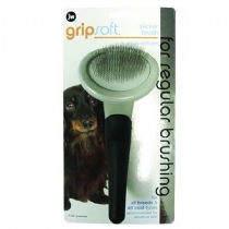 JW Pet Gripsoft Grooming Slicker Brush Soft Pin